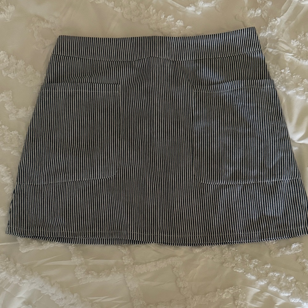 SEEK Blue and white striped skirt